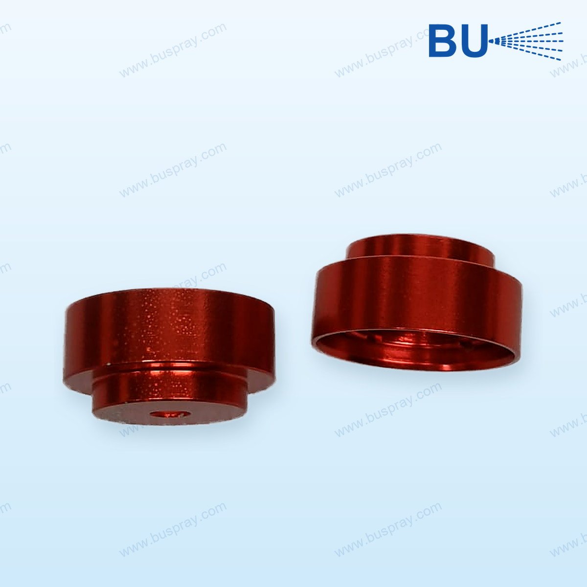 Arc Spray Air Drive Spare: RED NOZZLE CAP (Extra Fine) FOR 1/16" ZINC ONLY | Buspray
