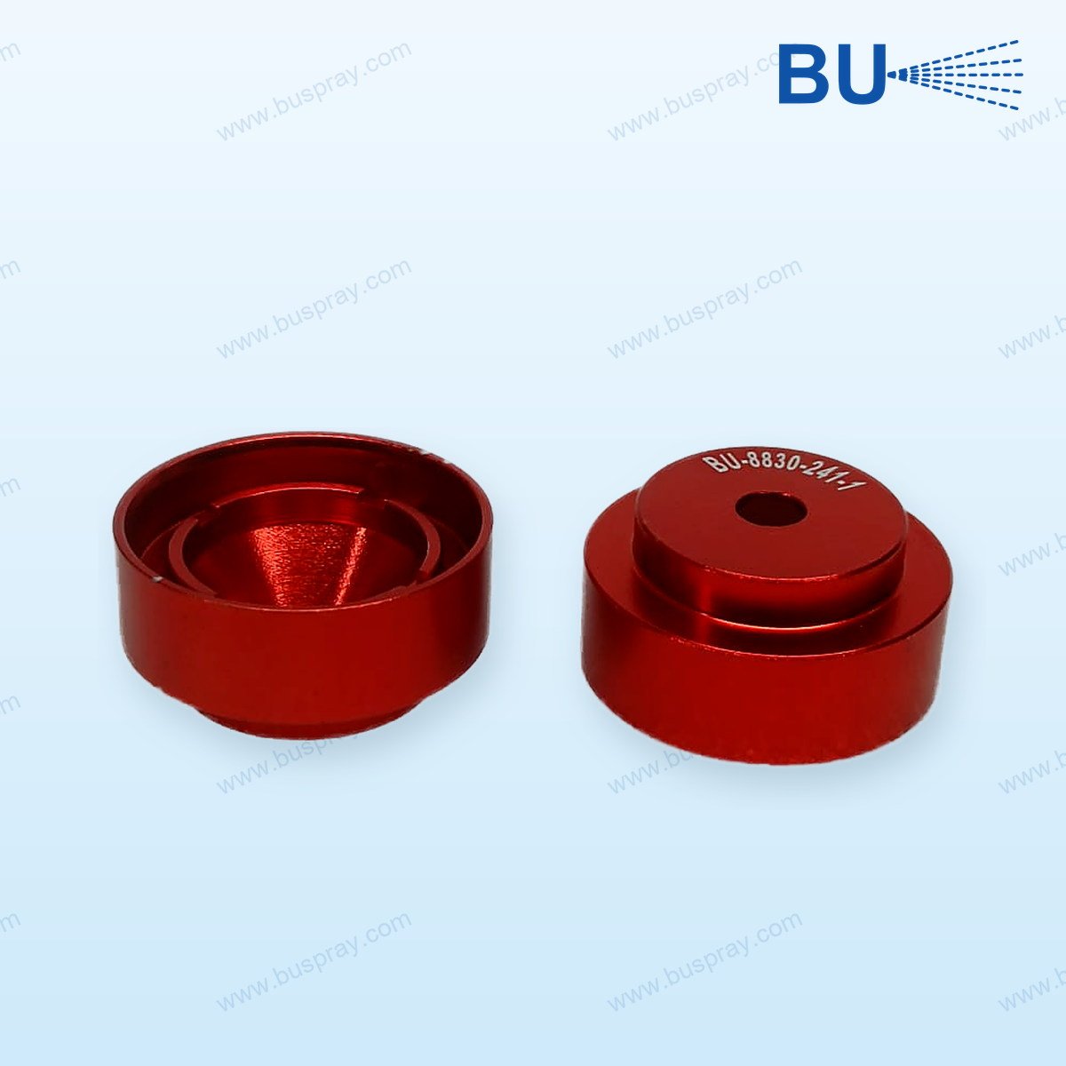 Arc Spray Air Drive Spare: RED NOZZLE CAP (Extra Fine) FOR 1/16" ZINC ONLY | Buspray