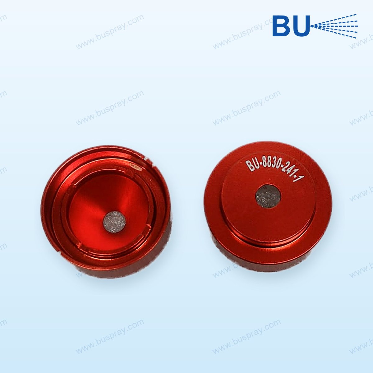Arc Spray Air Drive Spare: RED NOZZLE CAP (Extra Fine) FOR 1/16" ZINC ONLY | Buspray