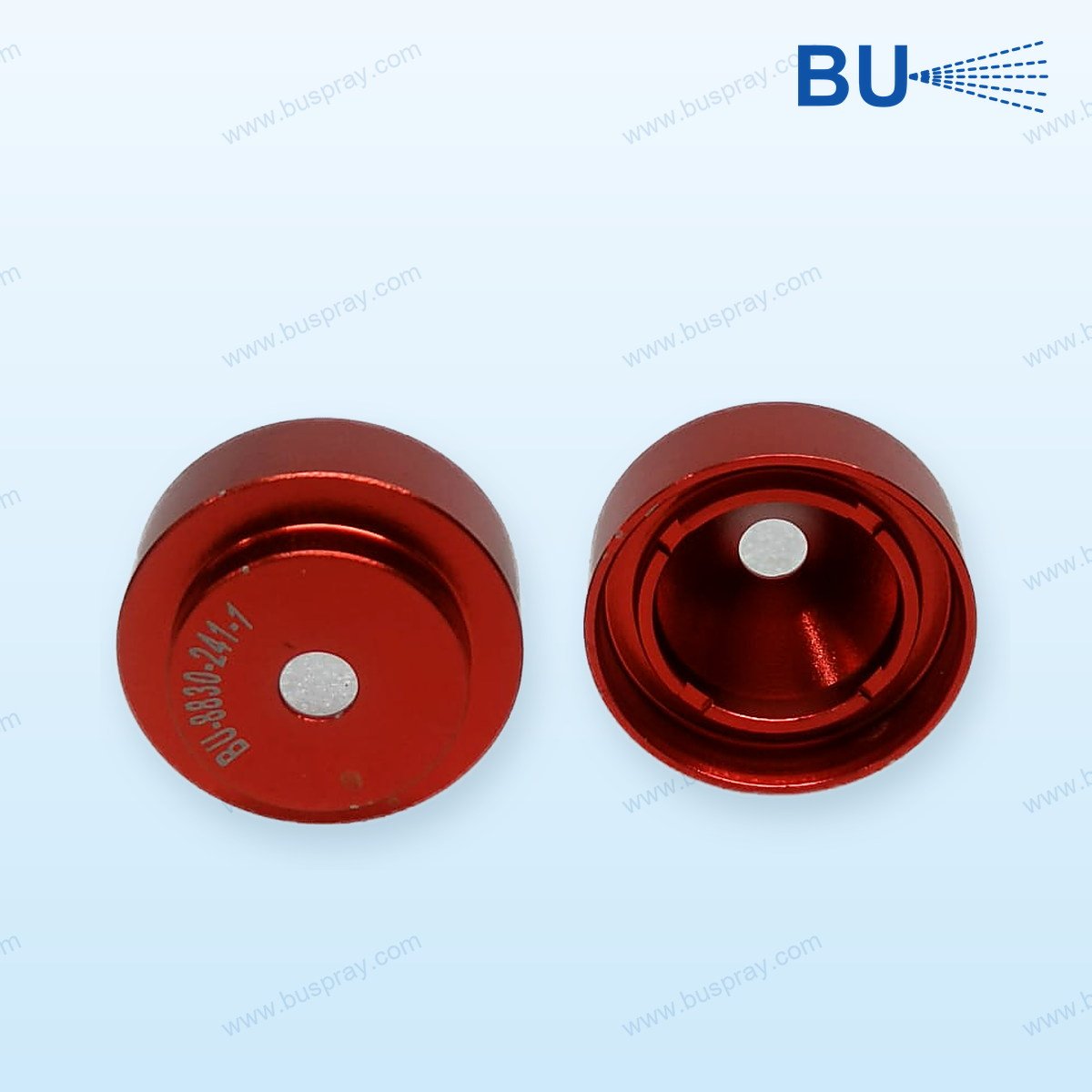 Arc Spray Air Drive Spare: RED NOZZLE CAP (Extra Fine) FOR 1/16" ZINC ONLY | Buspray